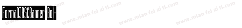 FormaDJRSCBanner Bol字体转换